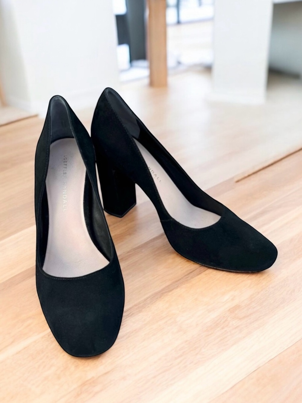 Loeffler Randall Sydnee Heels Black Suede Pumps